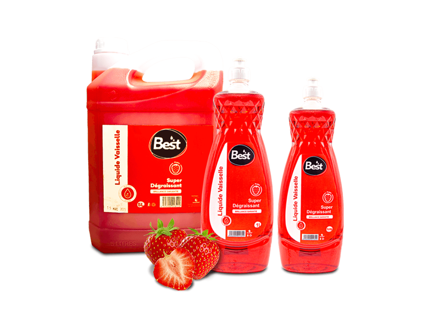 Liquide vaisselle parfum fraise - ECOCLEAN