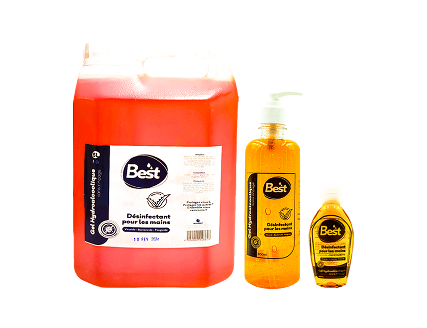 Gel hydroalcoolique parfum thé mandarin - ECOCLEAN