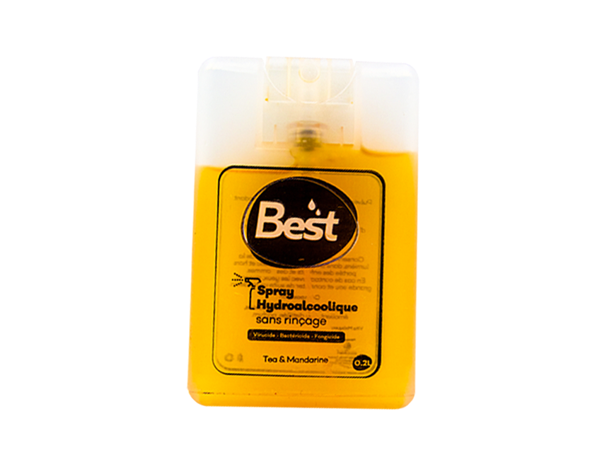 Spray hydroalcoolique parfum tea & mandarine - ECOCLEAN